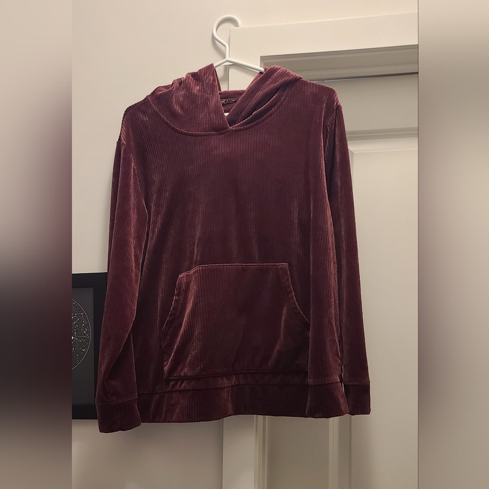 Denver Hayes Red Oversized Long Sleeve Hoodie